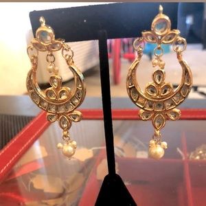 Small kundan chand bali